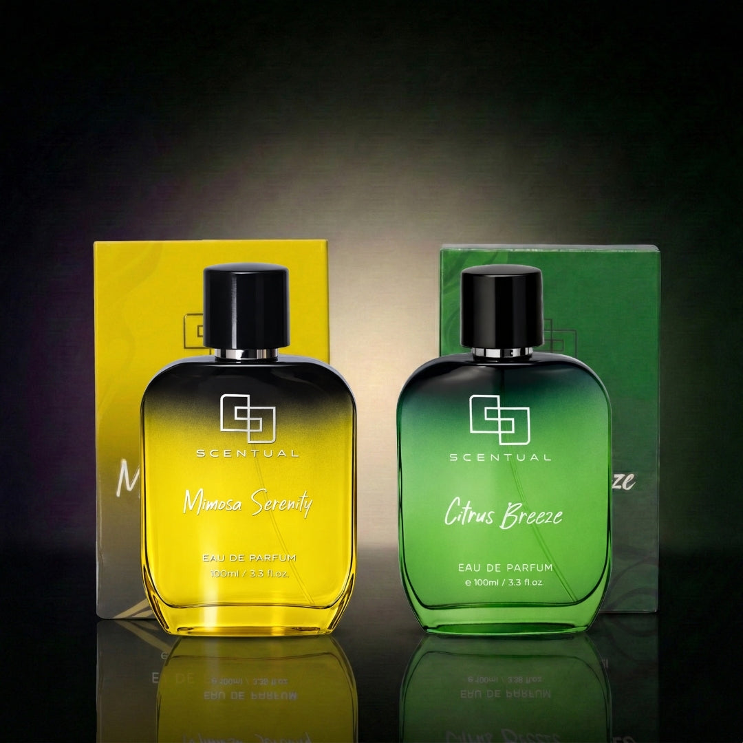 Scentual Perfume Combo, Citrus Breeze & Mimosa Serenity