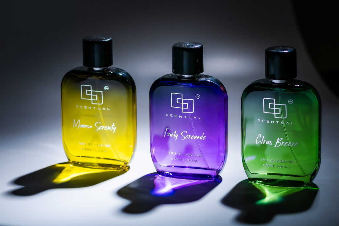 Scentual Perfume Combo, Citrus Breeze EDP, Mimosa Serenity EDP & Fruity Serenade EDP