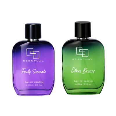 Scentual Perfume Combo, Citrus Breeze & Fruity Serenade
